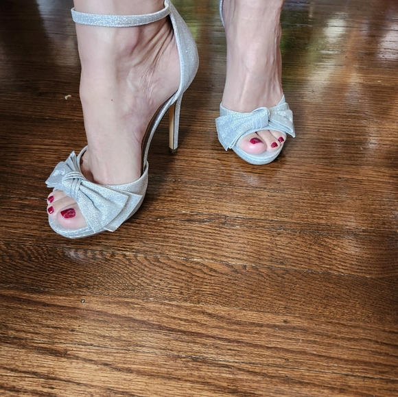 Nina silver stiletto shoes - Picture 6 of 6